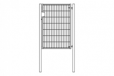 Калитка для 3D забора Light NoLock 2,03х1 RAL 6005
